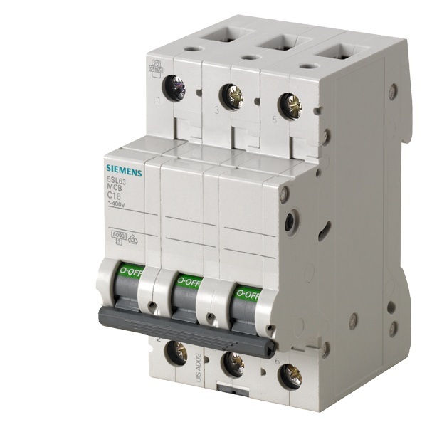 Siemens 3 X 63 Amper Anahtarlı Otomatik Sigorta C1 63A 6Ka 5SL6363-7